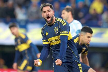 Milton Giménez anotó el gol de Boca ante Racing, el sábado pasado