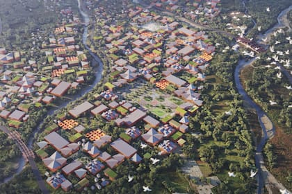 Mindfulness City es un proyecto que se está realizando en Gelephu, Bután (reino budista -próximo al Himalaya-).