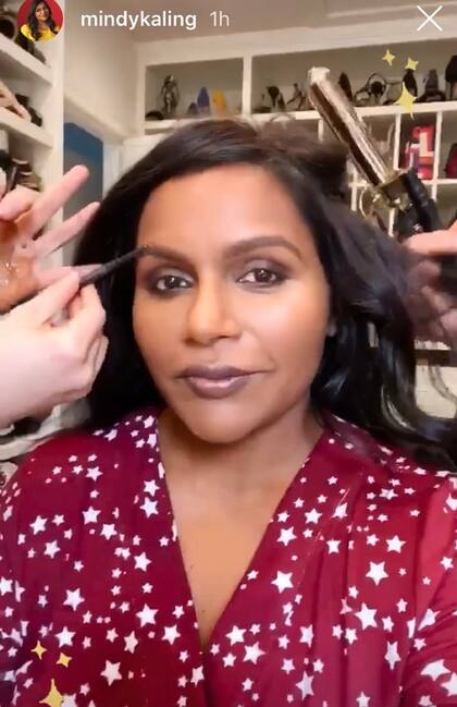 Mindy Kaling, en la previa a la alfombra roja