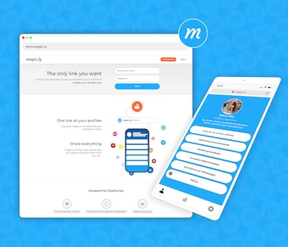 Minimalista e intuitivo, Magic.ly busca ser una reinvención digital de las tarjetas personales