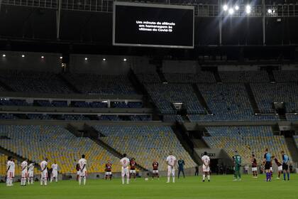 Minuto de silencio en el Maracaná por las víctimas de la pandemia