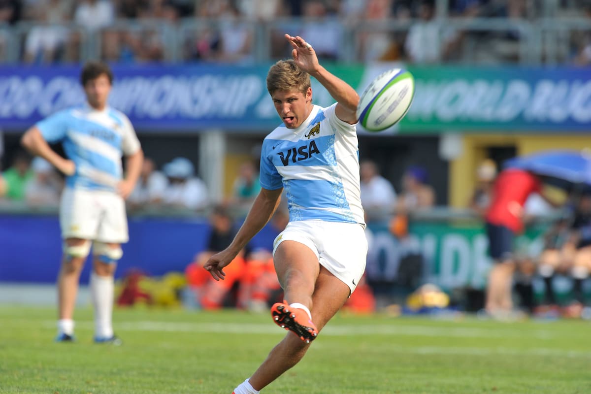 Miotti, con la camiseta de los Pumitas durante el Mundial Juvenil de Italia 2015; luego vestiría 10 veces la camiseta de los Pumas