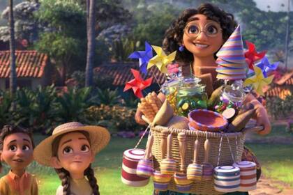 Mirabel con sus macetas