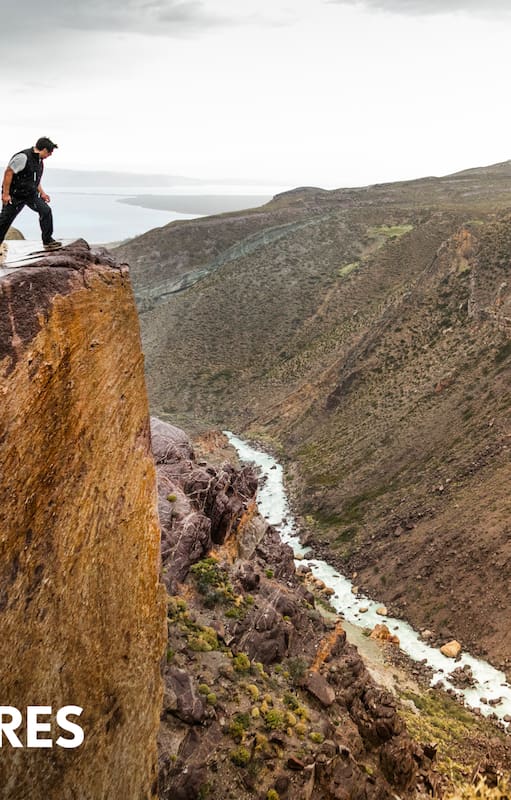 Mirador vertical sobre el cañón del río Oro, en Santa Cruz