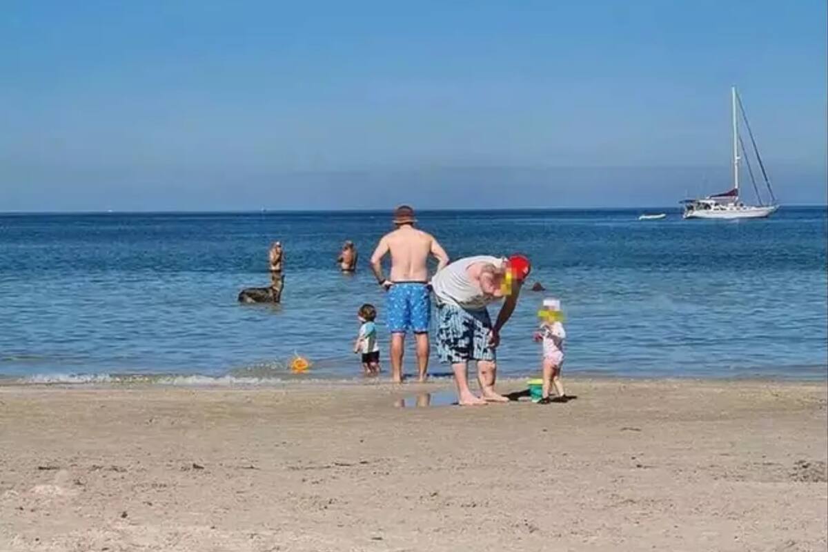 Miraron la foto que sacaron en la playa y el detalle detrás los dejó sin aliento