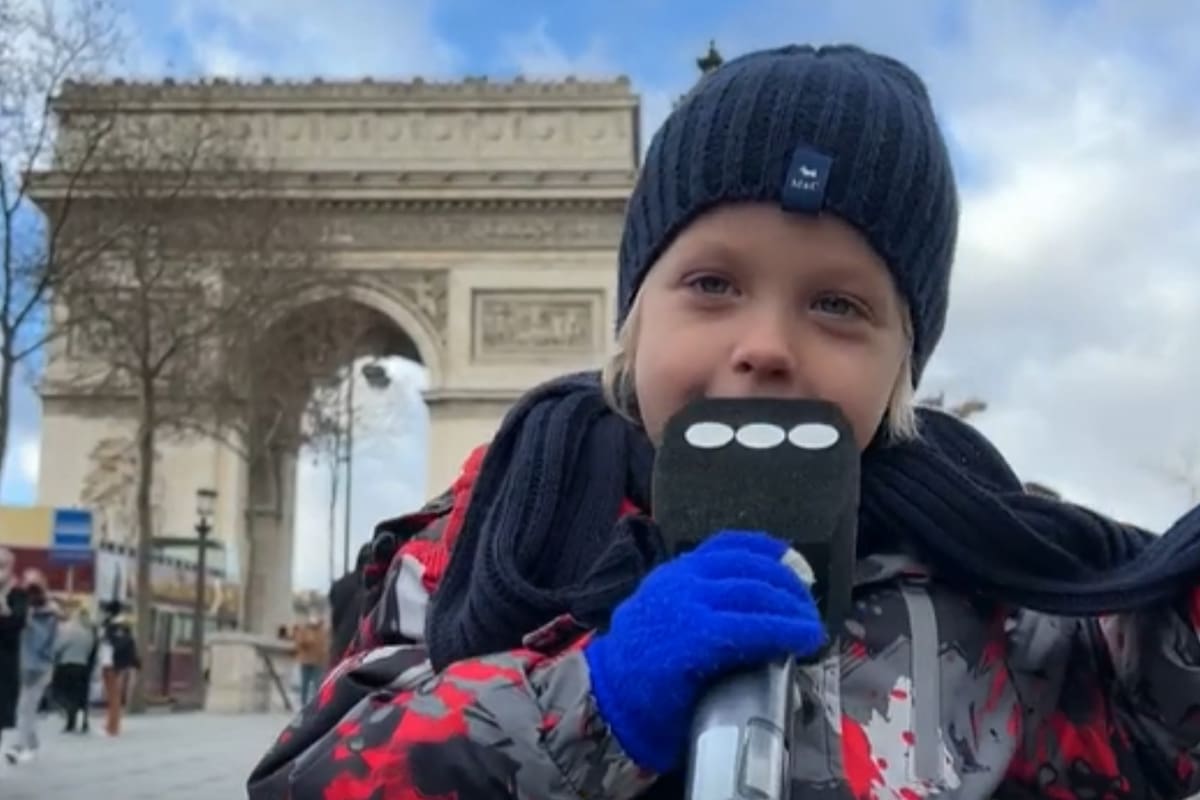 Mirko se lució como reportero en Por el mundo (Telefe) (Crédito: Captura de video Telefe)