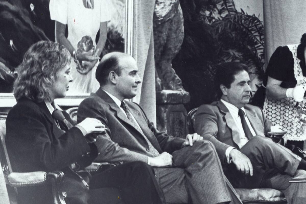Mirtha Legrand con Eduardo Duhalde