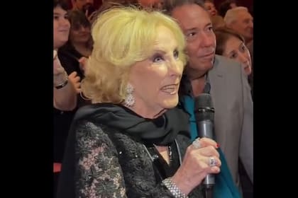 Mirtha Legrand, anoche, en en el teatro Metropolitan