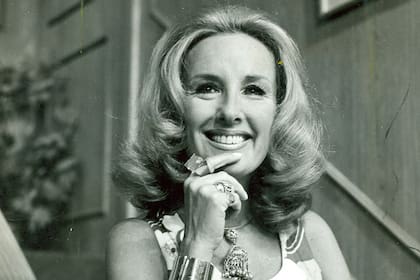 Mirtha Legrand, en 1971, en los estudios de Canal 9