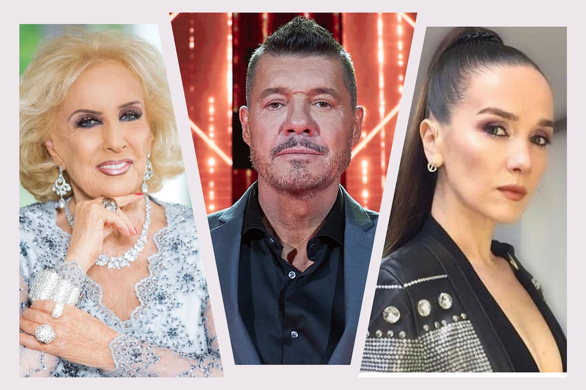 Mirtha Legrand, Marcelo Tinelli y Natalia Oreiro, tres de los grandes animadores del último trimestre de la TV abierta