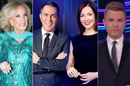 Mirtha Legrand, Rodolfo Barili, Cristina Pérez y Santiago del Moro, los nombres exitosos del jueves televisivo