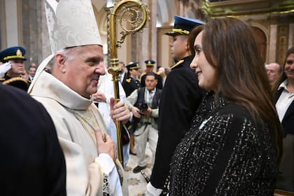 Misa del nuncio, monseñor Michael Banach, en la Catedral. Estuvieron entre otros el arzobispo García Cuerva y la vicepresidenta Victoria Villarruel