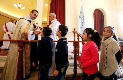 Misa en Jdeideh, al noreste de Beirut (Photo by AFP)