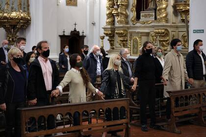 Misa por Bartolomé Mitre en la Basílica Nuestra Señora del Pilar en Recoleta