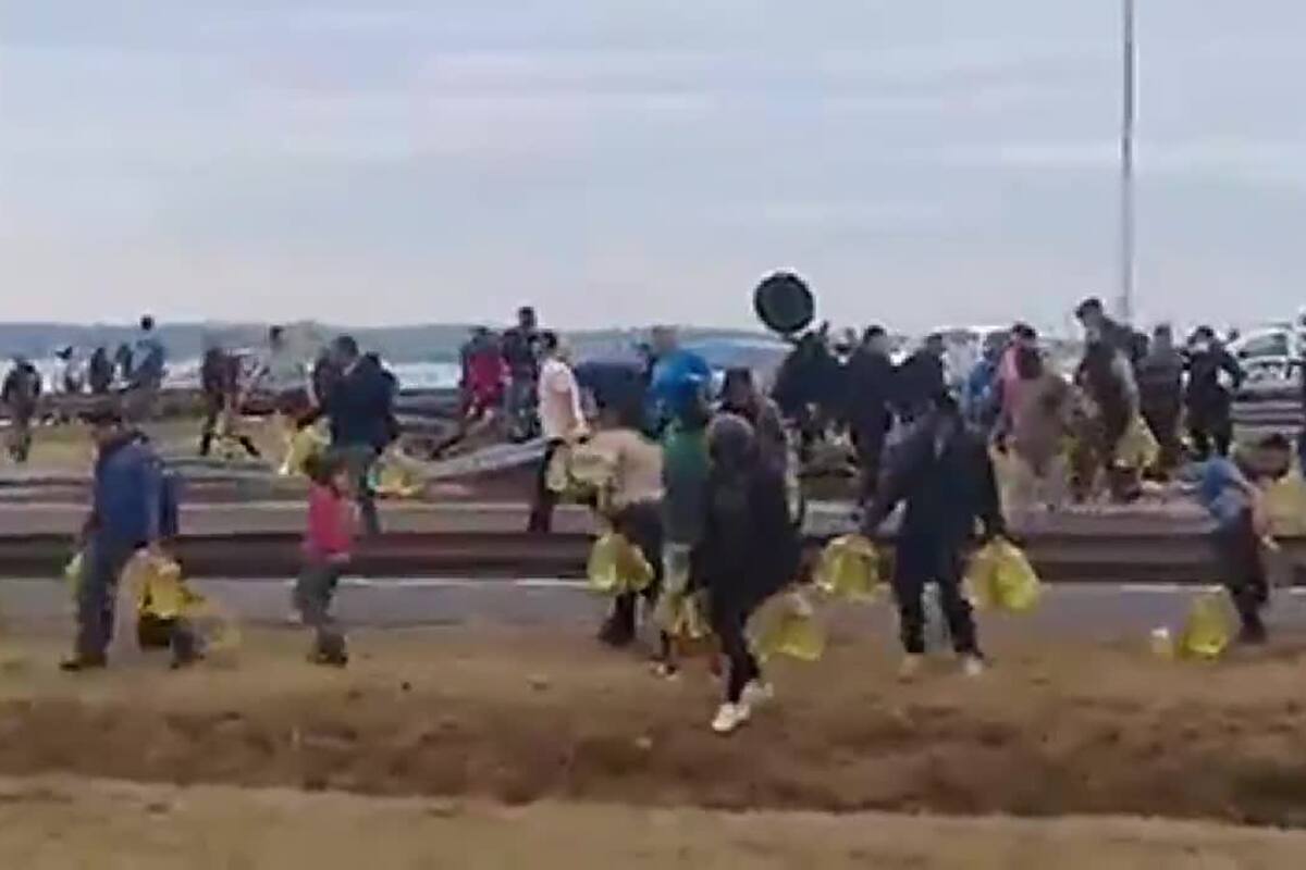 Misiones: un grupo de personas saqueó la mercadería de un camión con acoplado