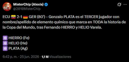 MisterChip fue quien se percató de este curioso dato de la historia del Mundial