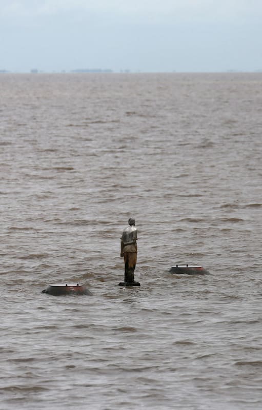 La escultura, de Claudia Fontes, es la única pieza emplazada en el Río de la Plata