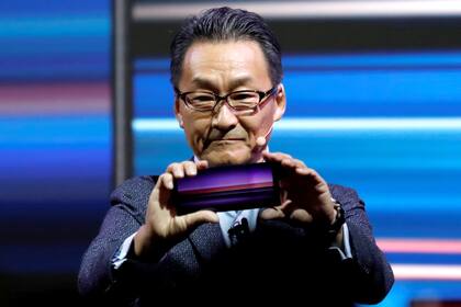 Mitsuya Kishida, presidente de Sony Mobile, anuncia el Sony Xperia 1