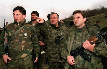 Mladic, en 1994, cuando era general del ejército serbio bosnio