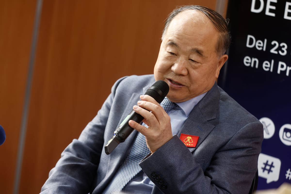 Mo Yan, Nobel chino de Literatura, en la conferencia de prensa este sábado en la Feria Internacional del Libro de Buenos Aires