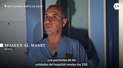 Moaeen al-Masry, médico del Hospital Indonesian, a 5 kilómetros de la frontera de Gaza del norte.