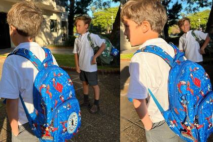Mochilas a puro color para el comienzo de clases (Foto Instagram @pampitaoficial)