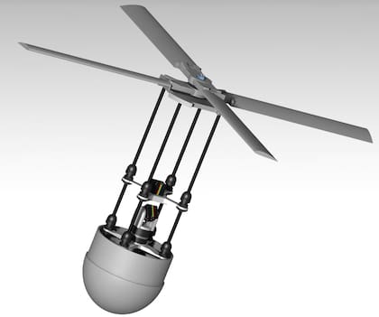 Modelo del payload diseñado por el equipo SEDS ITBA para la competencia CanSat 2025 (Instituto Tecnológico de Buenos Aires)