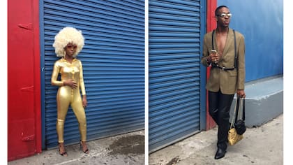 Modelo en la New York Fashion Week, el 13 de septiembre de 2017
