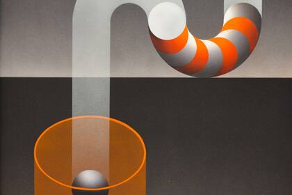 Modulacion 1073, obra de Julio Le Parc exhibida en Pinta Miami Live