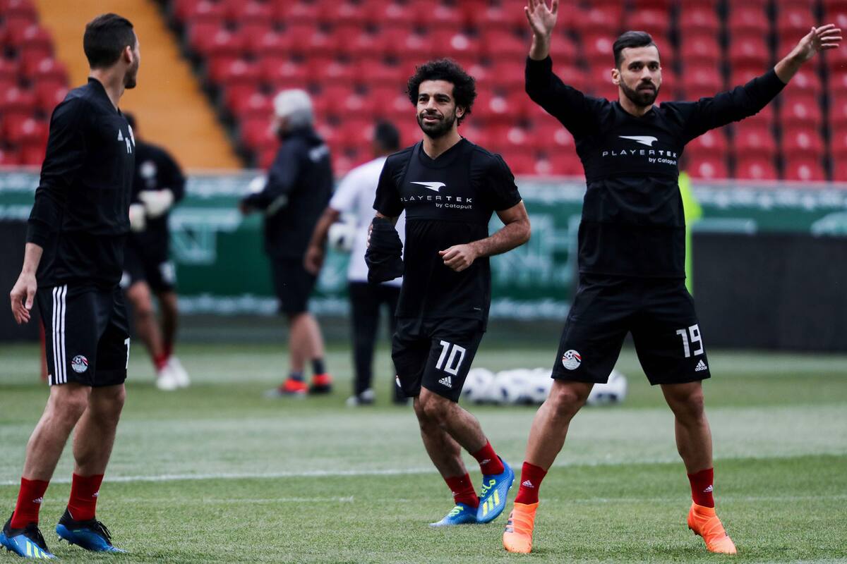 Mohamed Salah volvió a entrenarse con su selección