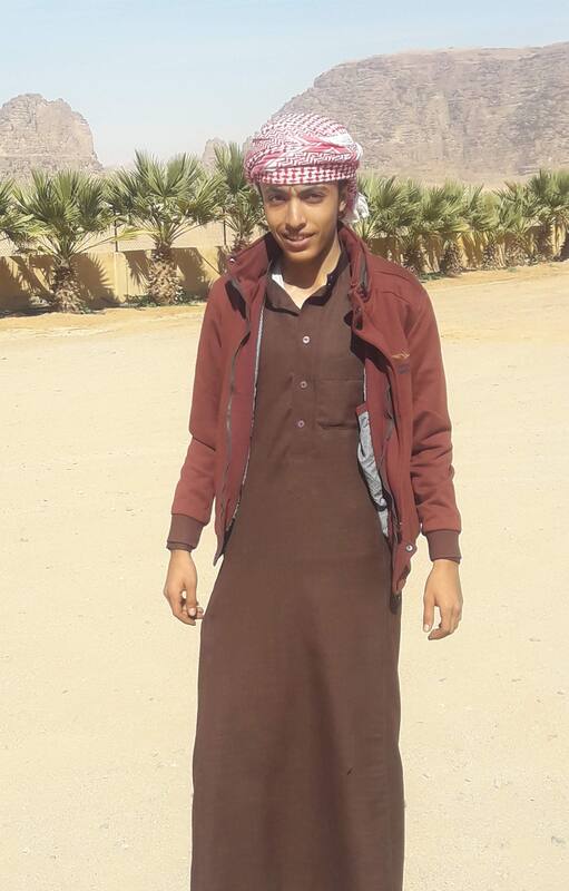 Mohammed tiene 19 años, vive en el desierto de Jordania y participó en el rodaje de Star Wars IX