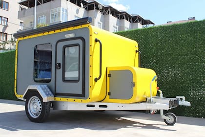 Mohican es tan liviana que incluso puede ser arrastrada por autos pequeños eléctricos