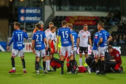 Momentos de nerviosismo durante la atención al islandés Pálsson