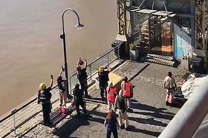 Momentos previos al dramático desenlace en Puerto Madero
