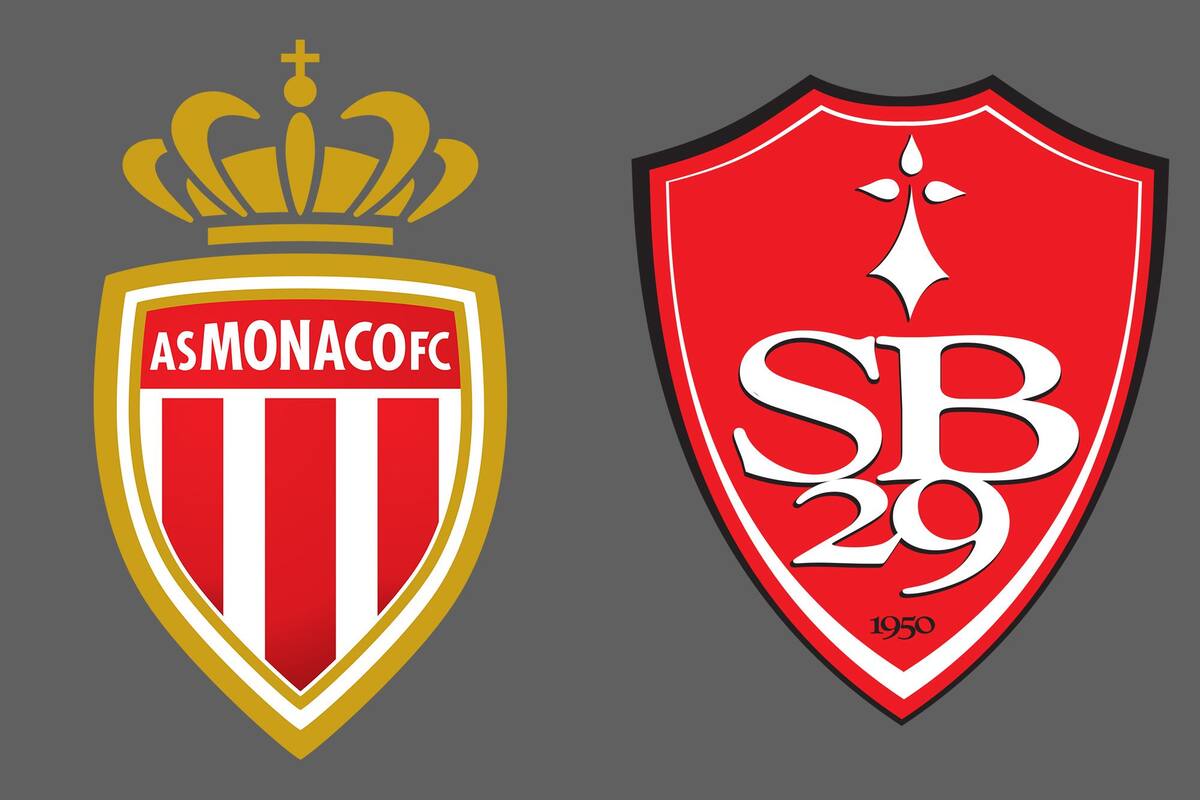 Monaco y Brest disputaron uno de los encuentros de la jornada del fútbol francés