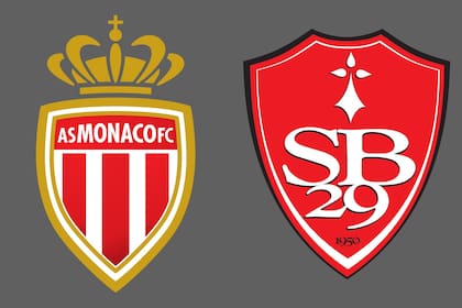 Monaco y Brest disputaron uno de los encuentros de la jornada del fútbol francés