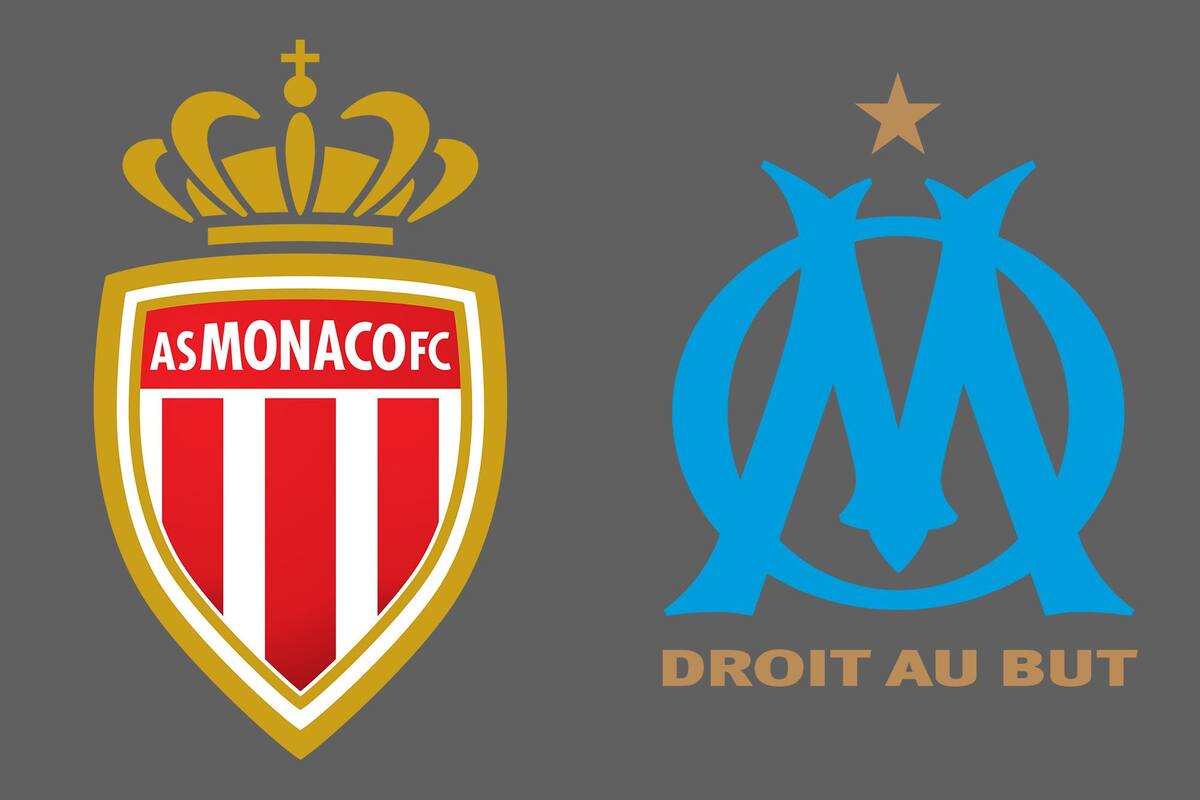 Monaco y Marseille disputaron uno de los encuentros de la jornada del fútbol francés