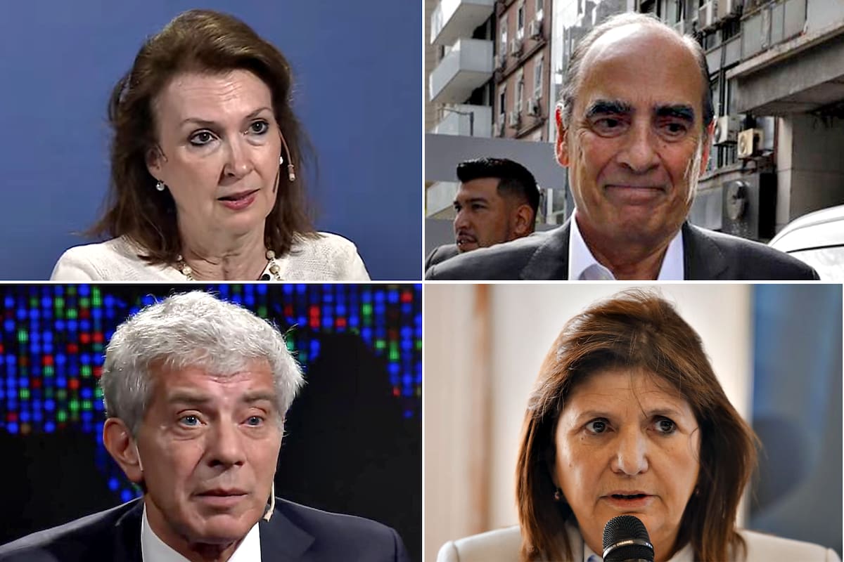 Mondino, Francos, Cúneo Libarona y Bullrich