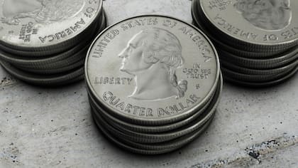 as monedas de 25 centavos que se encuentren en perfectas condiciones podrían ser vendidas por cifras considerablemente altas si se tiene en cuenta su valor original (imagen ilustrativa)
