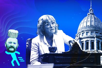 Mónica Frade presentó una denuncia policial por el robo de la careta de Infrán y el gorro de presidiario que la acompañan en las sesiones