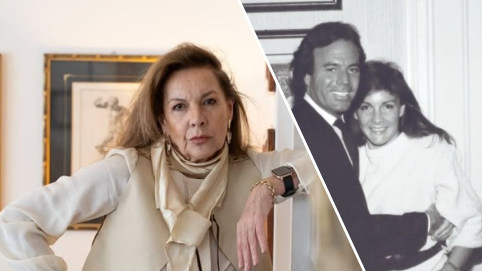 Mónica Gonzaga y Julio Iglesias tuvieron un romance con idas y vueltas, muy comentado, que empezó en los años 70 y se extendió por varios años