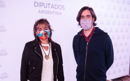 Mónica Schlotthauer y Nicolás del Caño, en la Cámara de Diputados