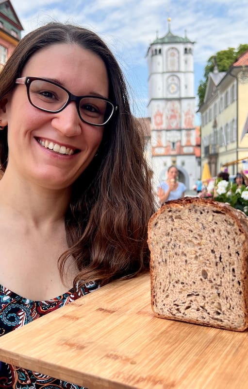 Monika Andrioulo Rottmar, en su pueblo natal, Wangen im Allgäu.