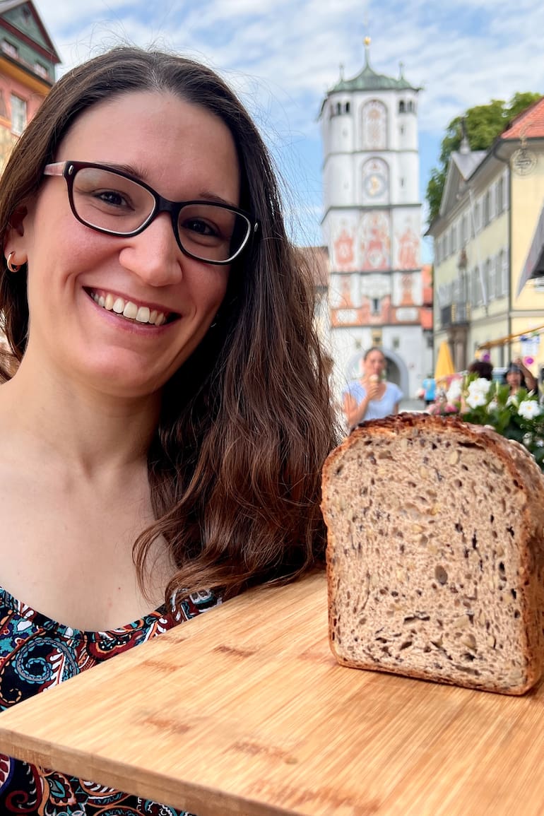 Monika Andrioulo Rottmar, en su pueblo natal, Wangen im Allgäu.