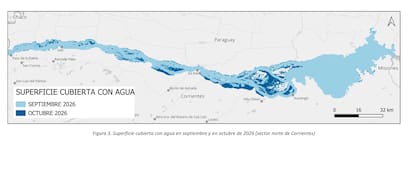 Monitoreo de superficie total con agua libre en el valle de inundación del río Paraná