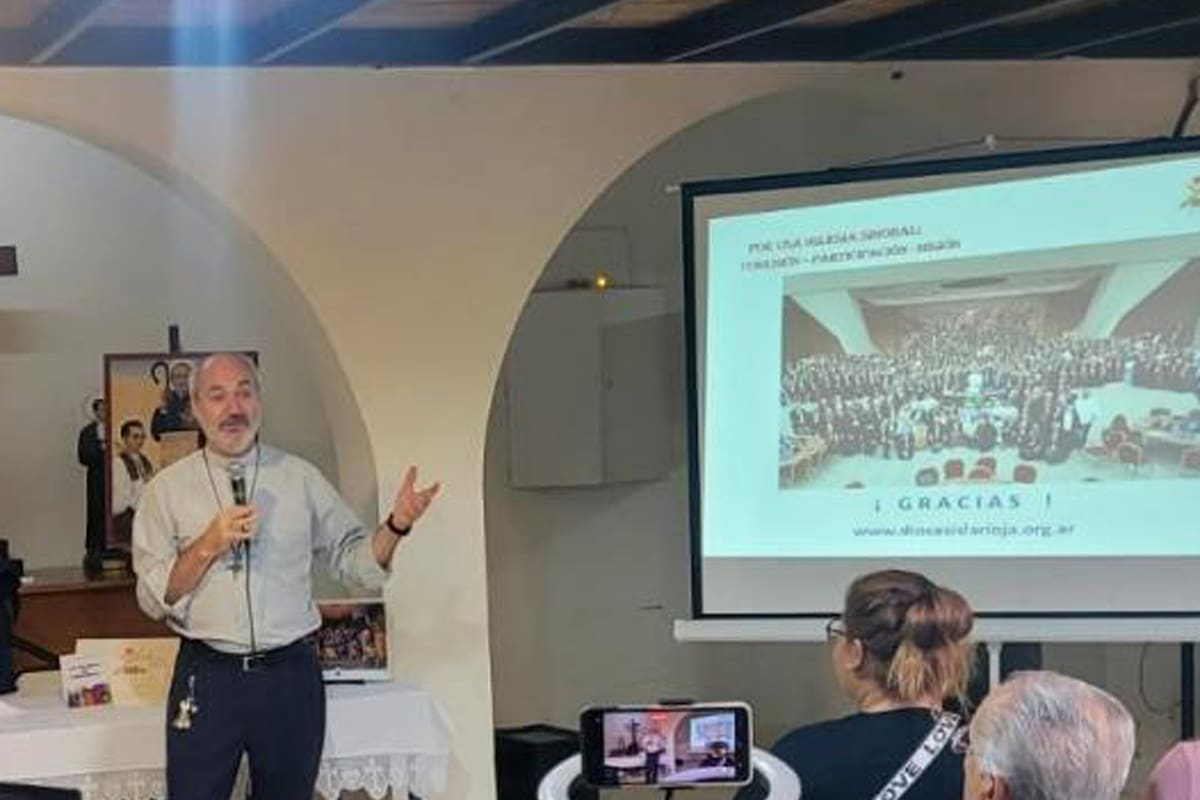 Monseñor Dante Braida, obispo de La Rioja y presidente de la Comisión Episcopal de Pastoral Social
