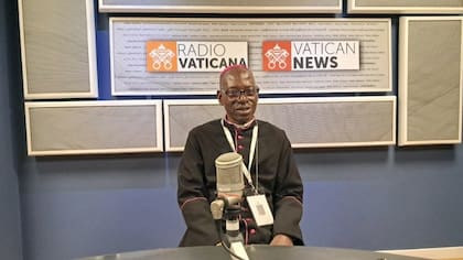 Monseñor Ignace Bessi Dogbo, arzobispo de Abiyán, en Costa de Marfil
