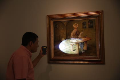 Detalle de la obra La creación de las aves, de 1957