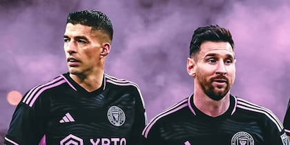 Montaje de Suarez y Messi en Inter Miami
