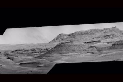 Monte Sharp en Marte fotografiado por la cámara ChemCam del rover Curiosity